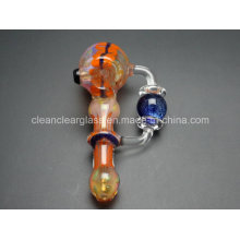 Wholesale Creative Design Rotating Ball Colored Glass Bubbler Glass Pipe Hand Pipe